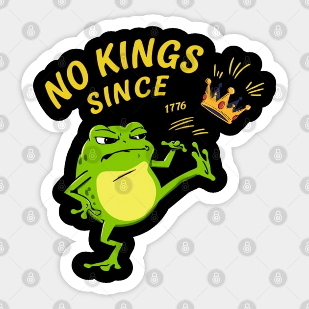 No-Kings Sticker by Creatifly Graphic Tees